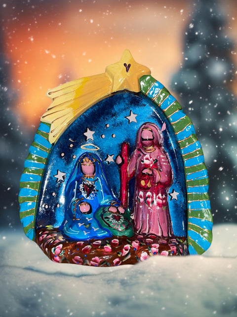Kerststal heilige familie