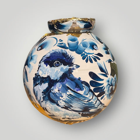 klein huisje | Delft Blauw koolmeesje |