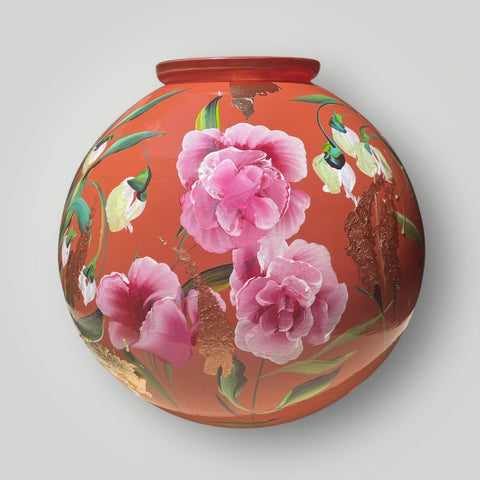 groot huisje | Oranje bloemen |