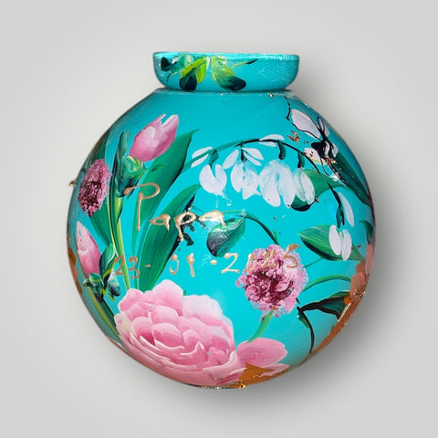 klein huisje | Turquoise en roodborst |