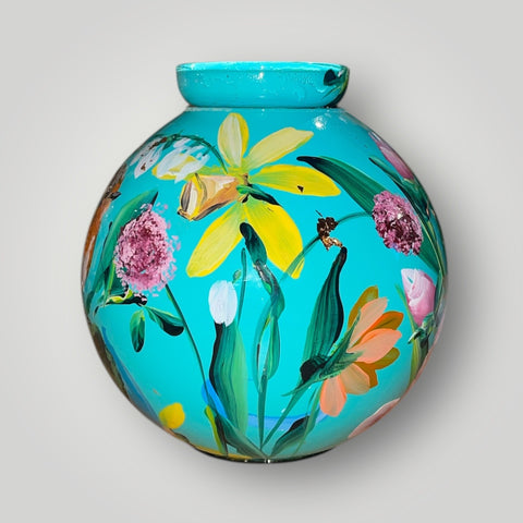 klein huisje | Turquoise en roodborst |