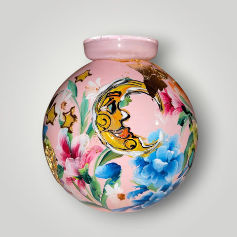 klein huisje | Licht roze maan sterren |