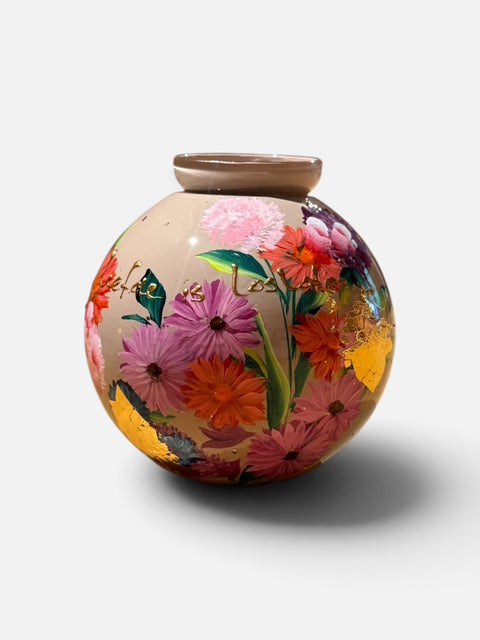 klein huisje | Licht kasmir bloemen |