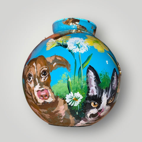 klein huisje | Blauw hond en kat |