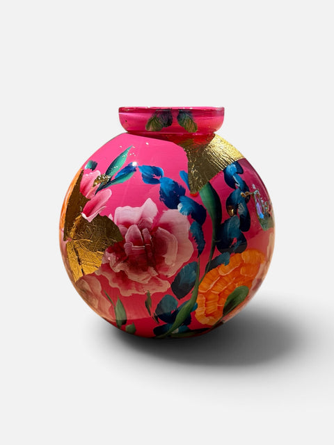klein huisje | Fuchsia bloemen |